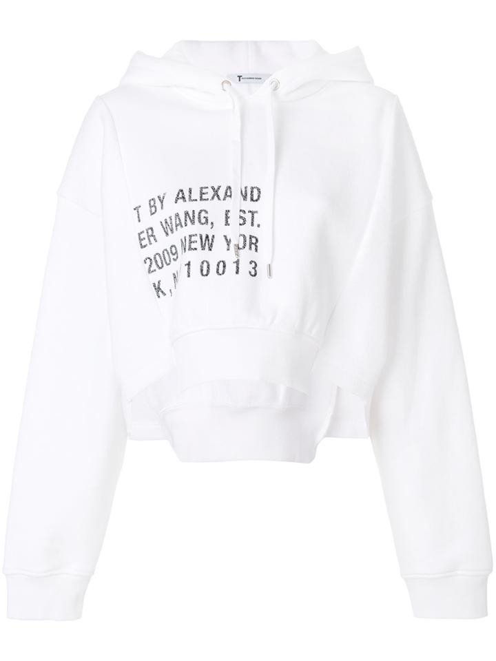 T By Alexander Wang Loose Fit Hoodie - White