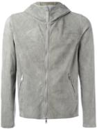 Giorgio Brato - Hooded Jacket - Men - Leather - 48, Grey, Leather