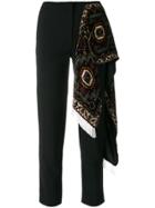Act N&deg;1 Scarf Detail Tapered Trousers - Black