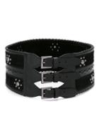 Andrea Bogosian - Leather Belt - Women - Chamois Leather/leather - P, Women's, Black, Chamois Leather/leather