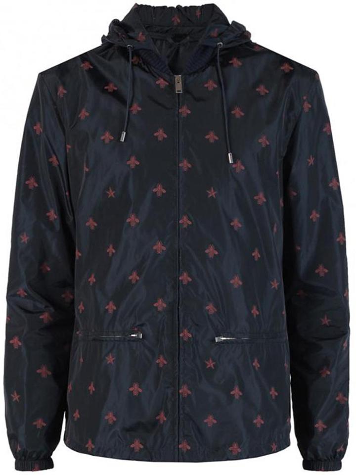 Gucci Wasp Print Windbreaker Jacket - Multicolour