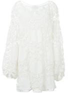 Chloé Crochet Dress, Women's, Size: 40, White, Cotton/silk