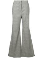 Sara Battaglia Cascade Ruffled Trousers - Grey