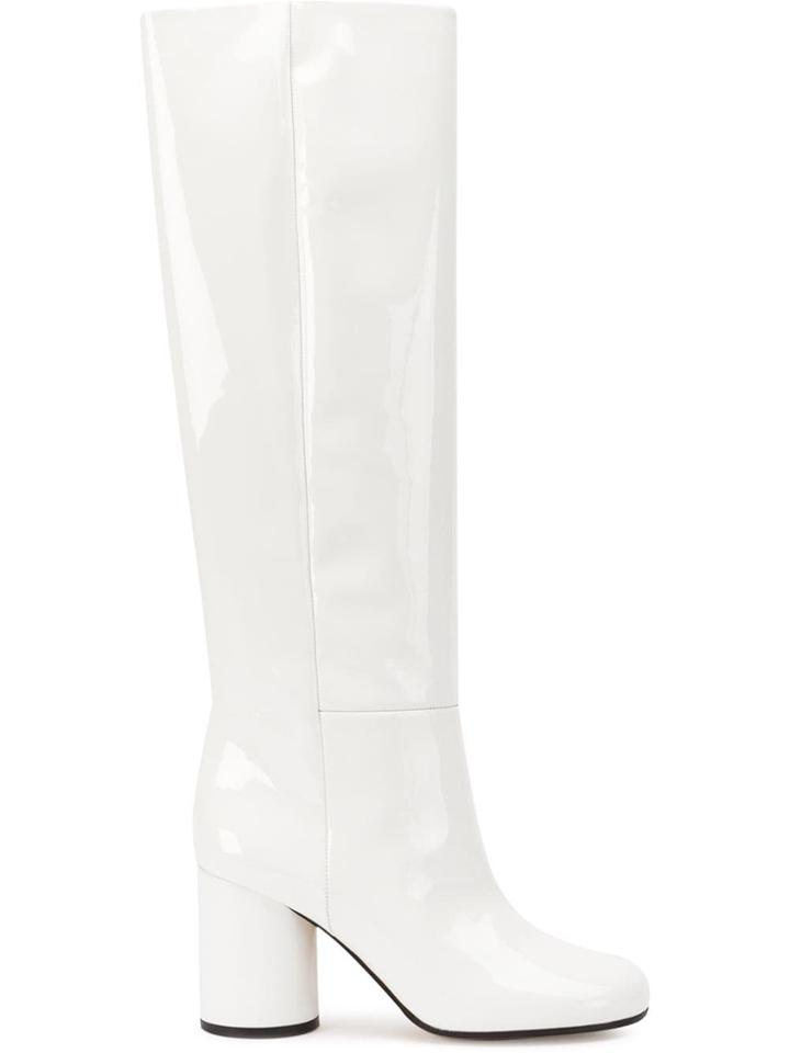 Maison Margiela Patent Knee High Boots - White