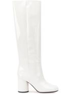 Maison Margiela Patent Knee High Boots - White