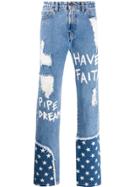 Faith Connexion Ntmb Stars Straight Jeans - Blue