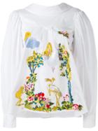 Vivetta - Embroidered Shirt - Women - Cotton - 44, White, Cotton