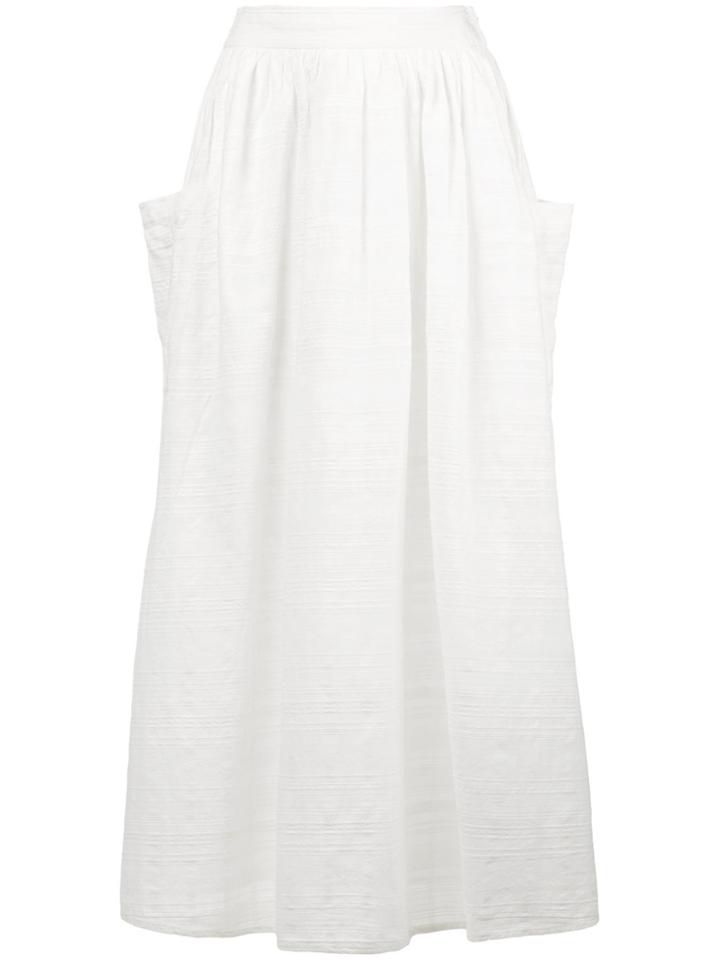 Mara Hoffman Viola Textured Midi Skirt - White