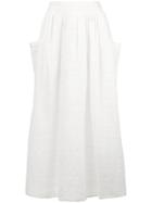 Mara Hoffman Viola Textured Midi Skirt - White