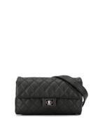 Chanel Pre-owned 1992 2.55 Mademoiselle Turn-lock Belt Bag - Black
