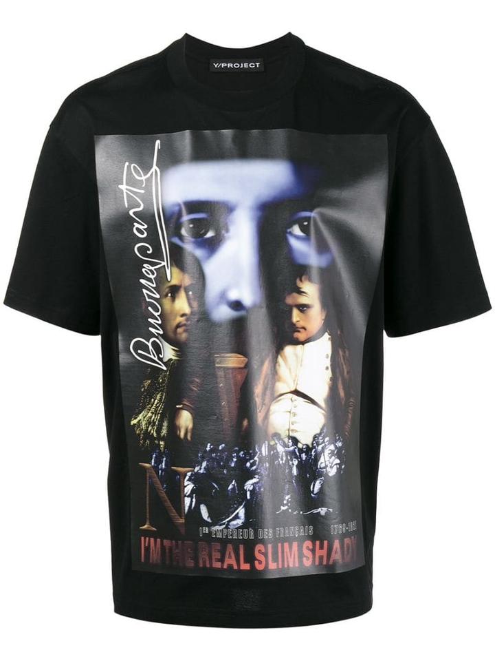 Y/project Slim Shady Print T-shirt - Black