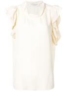 Philosophy Di Lorenzo Serafini Ivory Ruffled Top - Neutrals