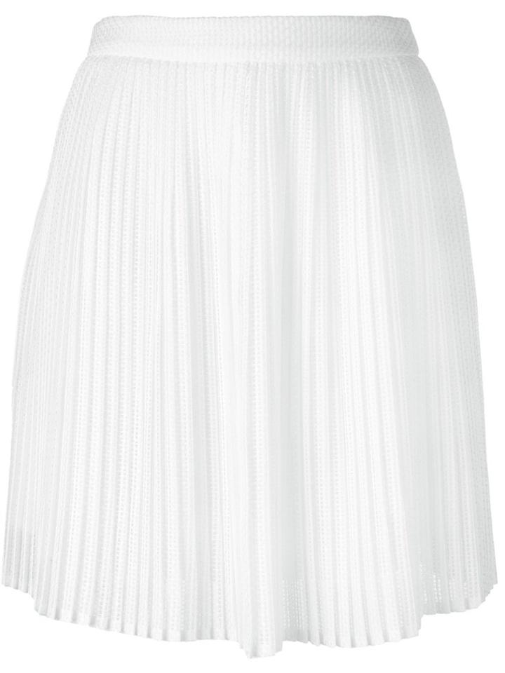 Kenzo Pleated Lace Skirt - White