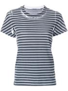 T By Alexander Wang Destroyed Stripe T-shirt - Black