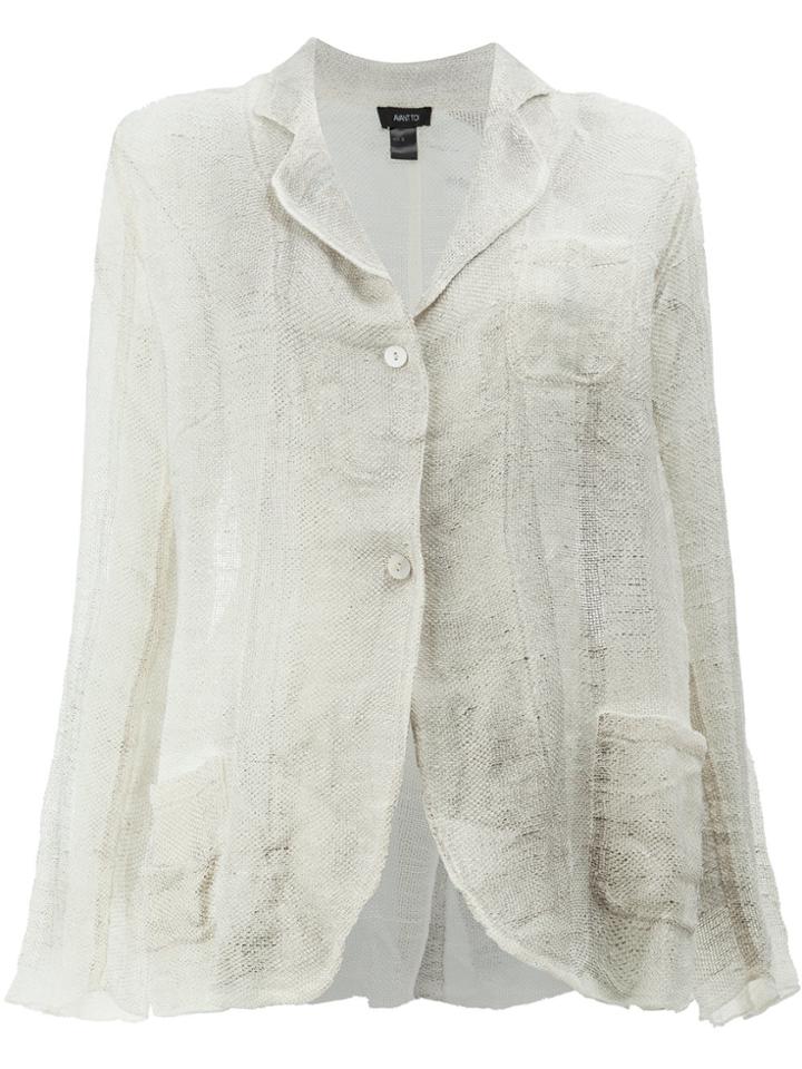 Avant Toi Soft Blazer - White