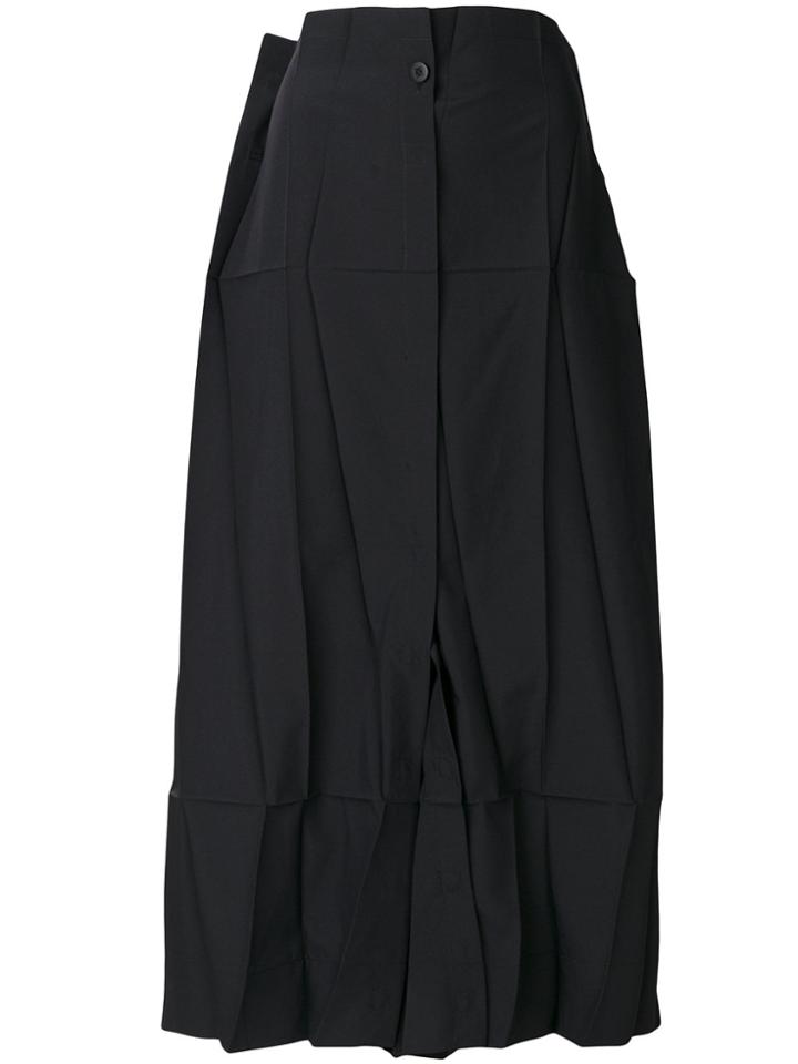 132 5. Issey Miyake Pleated Palazzo Pants - Black