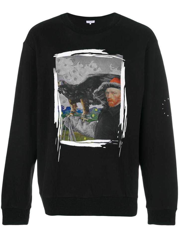 Les Benjamins Van Gogh Print Sweatshirt - Black