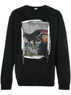 Les Benjamins Van Gogh Print Sweatshirt - Black