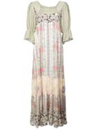 Anna Sui Whisper Rose Tulle Dress - Green