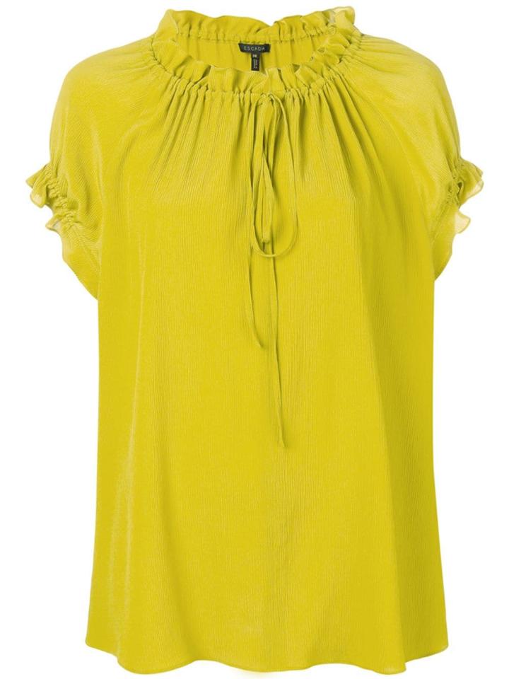 Escada Ruffled Top - Yellow