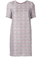 Emporio Armani Frayed Edge Dress - Purple
