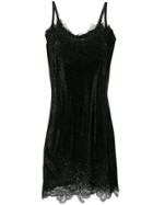 Ermanno Scervino Rhinestone Embellished Mini Dress - Black