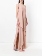 Vionnet One Shoulder Draped Evening Dress - Nude & Neutrals