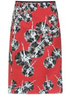 Reinaldo Lourenço Ballerina Print Skirt - Red