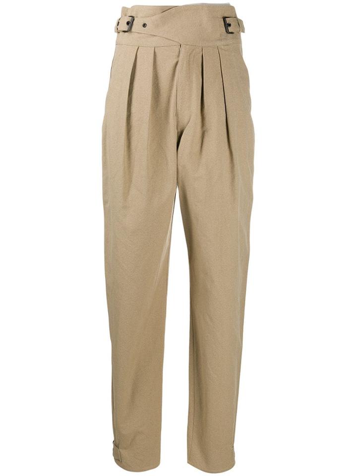 Isabel Marant Yurnea High-waist Trousers - Neutrals
