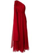 Maria Lucia Hohan Draped One-shoulder Gown - Red