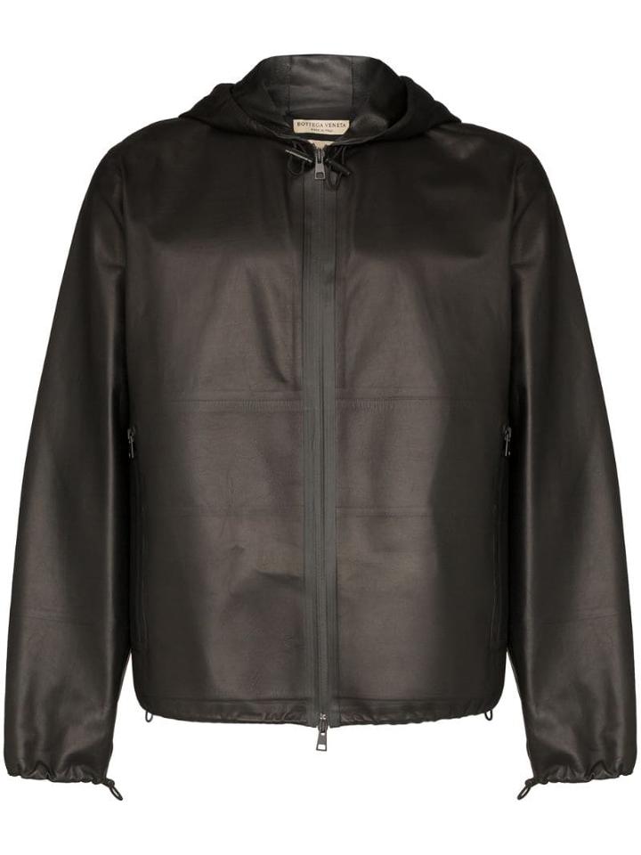Bottega Veneta Water-repellent Hooded Jacket - Black