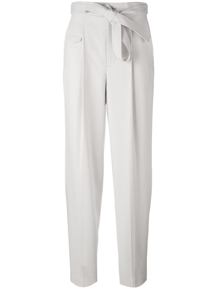 Helmut Lang Belted Slouch Trousers - Nude & Neutrals