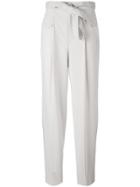 Helmut Lang Belted Slouch Trousers - Nude & Neutrals