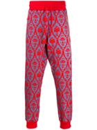 Undercover Abstract-print Track Trousers - Red