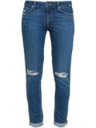 Paige Quinley Distressed Skinny Jeans, Women's, Size: 28, Blue, Cotton/rayon