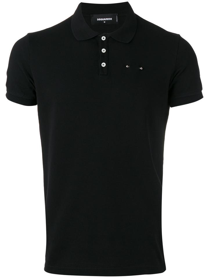 Dsquared2 Classic Polo Shirt, Men's, Size: Xxl, Black, Cotton