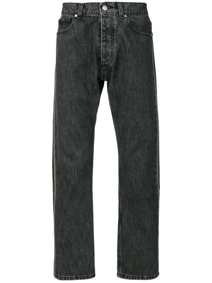 Misbhv Faded Straight Leg Jeans - Black