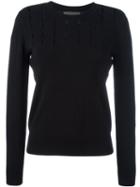 Michael Michael Kors Open Panel Knitted Top, Women's, Size: Xs, Black, Viscose/nylon
