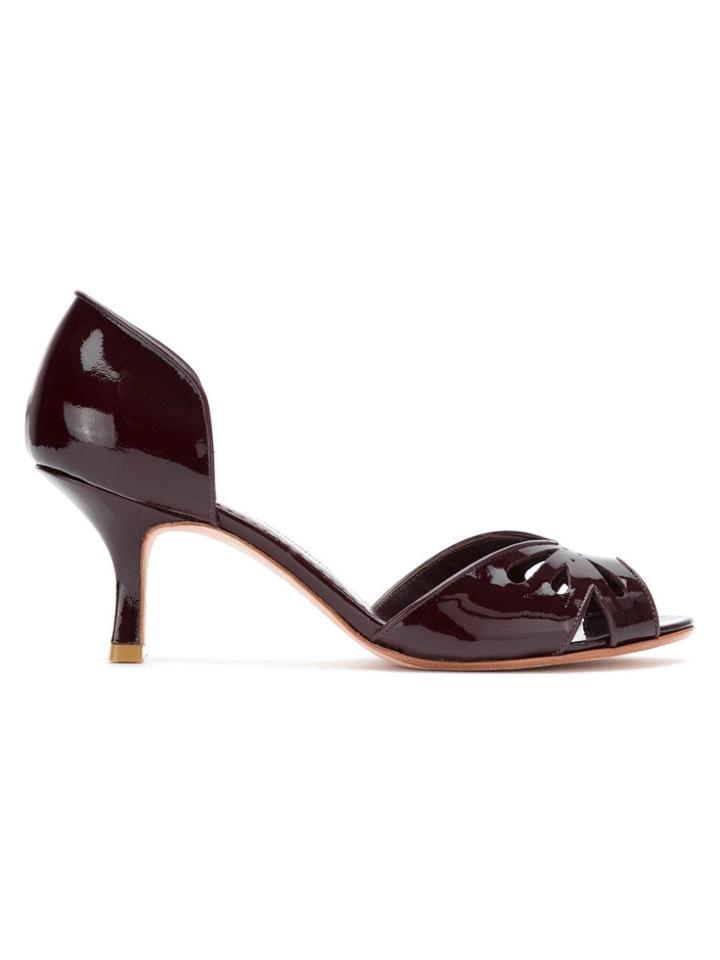 Sarah Chofakian Valencia Pumps - Red