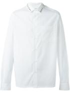 Valentino 'rockstud' Collar Shirt, Men's, Size: 42, White, Cotton