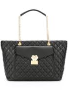 Love Moschino Quilted Tote, Women's, Black