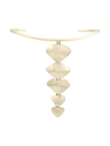 Cornelia Webb Molded Spine Choker - Metallic
