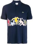 Lacoste Haring Print Polo Top - Blue