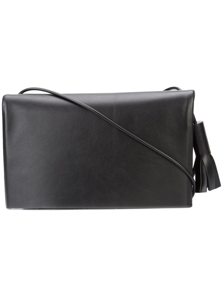 Building Block Rectangular Crossbody Bag - Black