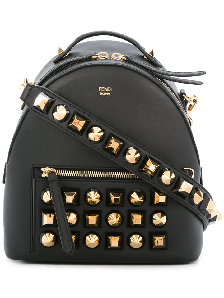 Fendi Studded Backpack - Black