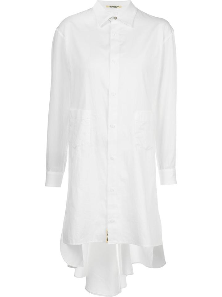 Yohji Yamamoto - Shirt Dress - Women - Cotton - 2, White, Cotton