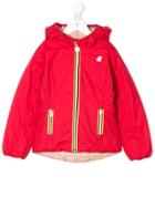 K Way Kids Zipped Bomber Jacket - Red