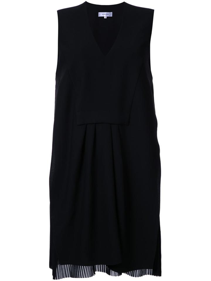 Carven V-neck Dress - Black