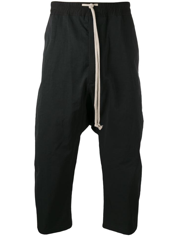Rick Owens Drkshdw Drop-crotch Trousers - Black
