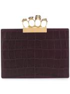 Alexander Mcqueen Knuckle Duster Clutch Bag - Pink